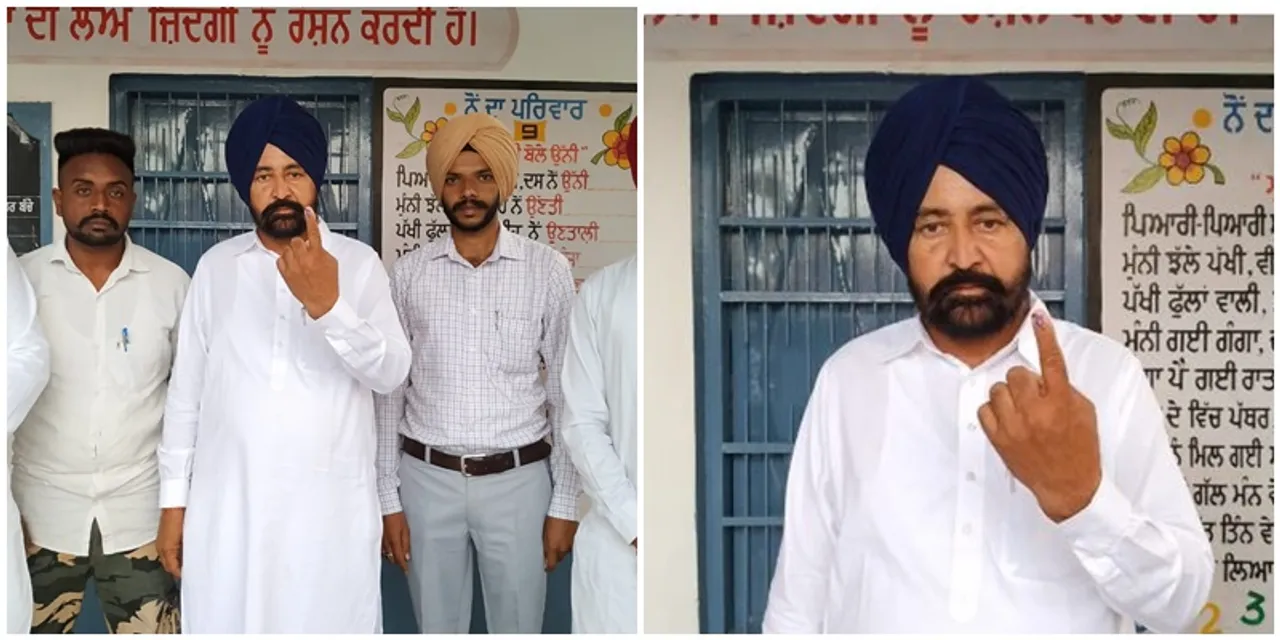 Punjab By-polls: SAD candidate Dr. Raj Singh Dibipura casts his vote in Jalalabad constituency