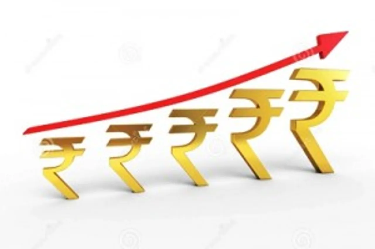 Rupee appreciated by 5 paise against US dollar