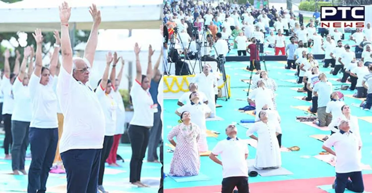 Gujarat organises yoga event at 75 places on International Yoga Day