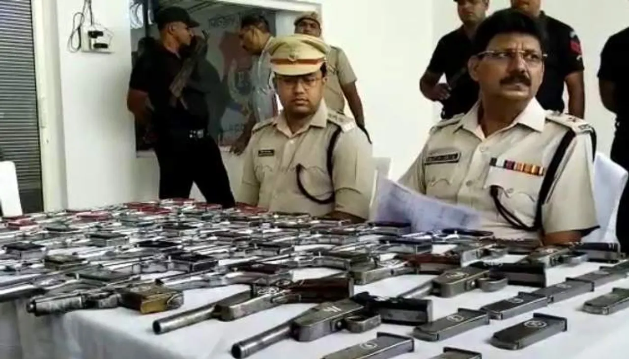 हरियाणा पुलिस ने अवैध हथियार फैक्ट्री का किया भंडाफोड़, बड़ा जखीरा किया बरामद