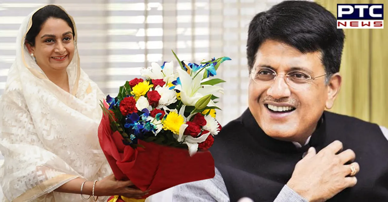 Harsimrat Kaur Badal thanks Piyush Goyal for giving go ahead to Bidar – Nanded rail line