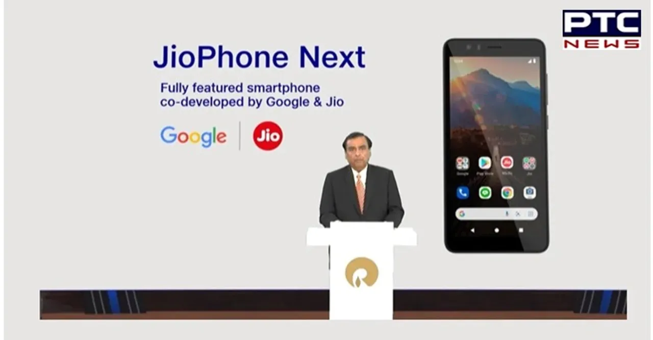 Google, Jio teams jointly developed 'JioPhone Next': Mukesh Ambani