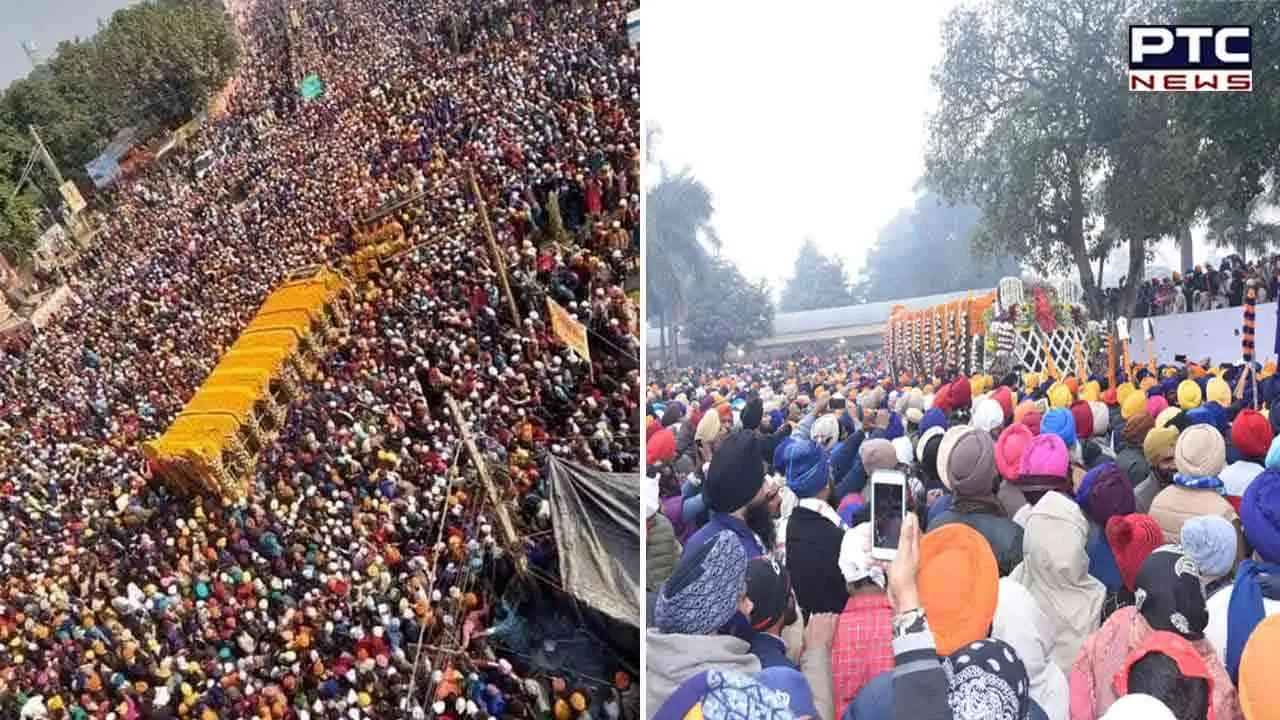 Shaheedi Jor Mela: Sea of devotees throng Sri Fatehgarh Sahib for huge nagar kirtan in memory of Char Sahibzaade, Mata Gujriji