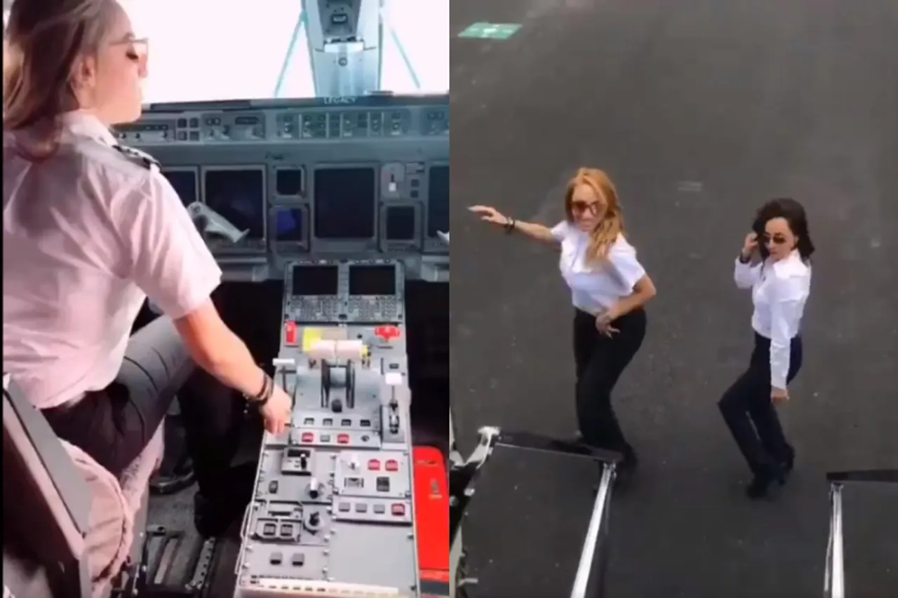 Pilot, attendant jump off moving plane to perform 'Kiki Challenge'