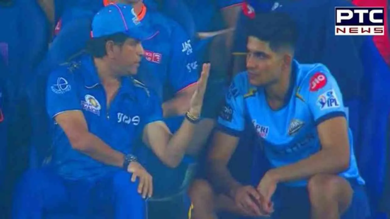 Internet goes crazy as Sachin Tendulkar, Shubman Gill spotted having an intense chat; memes pour in