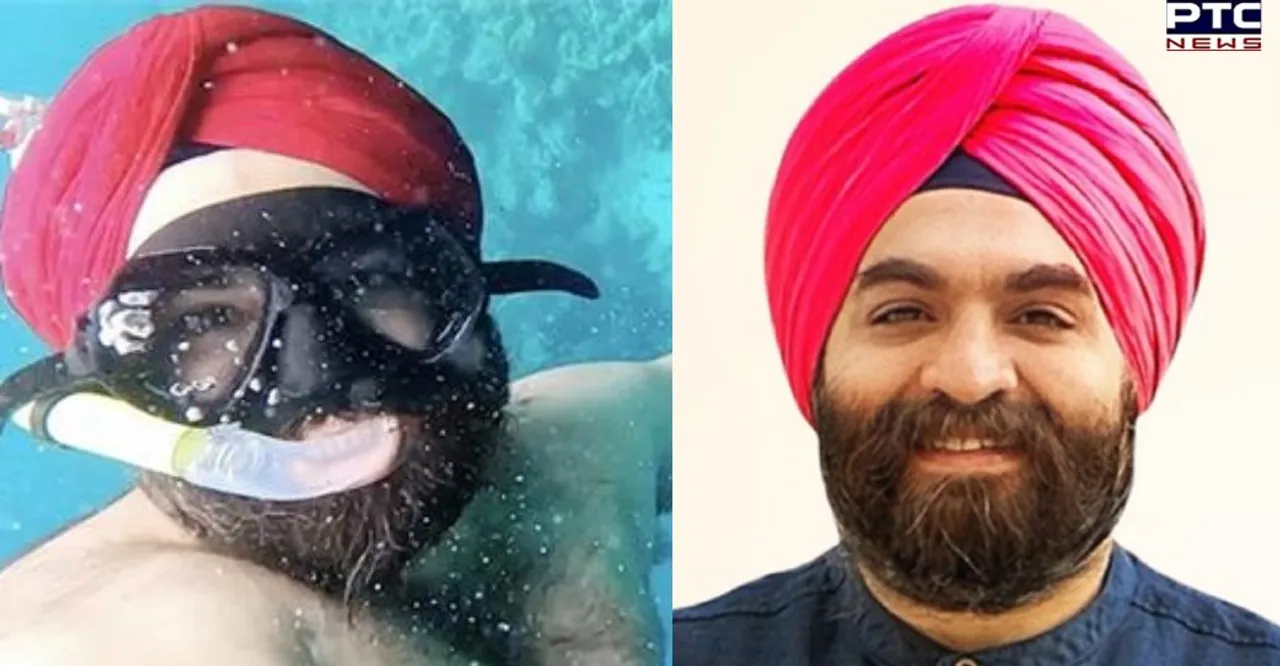 Harjinder Singh Kukreja adds another feather to his cap, becomes first Sikh to snorkel wearing turban