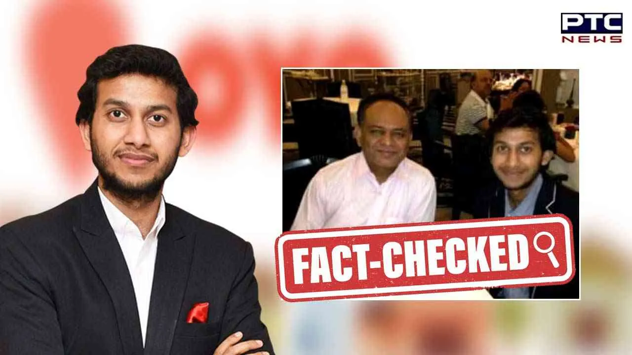 Death of Oyo founder's father: Wrong picture of Ritesh Agarwal's dad being circulated