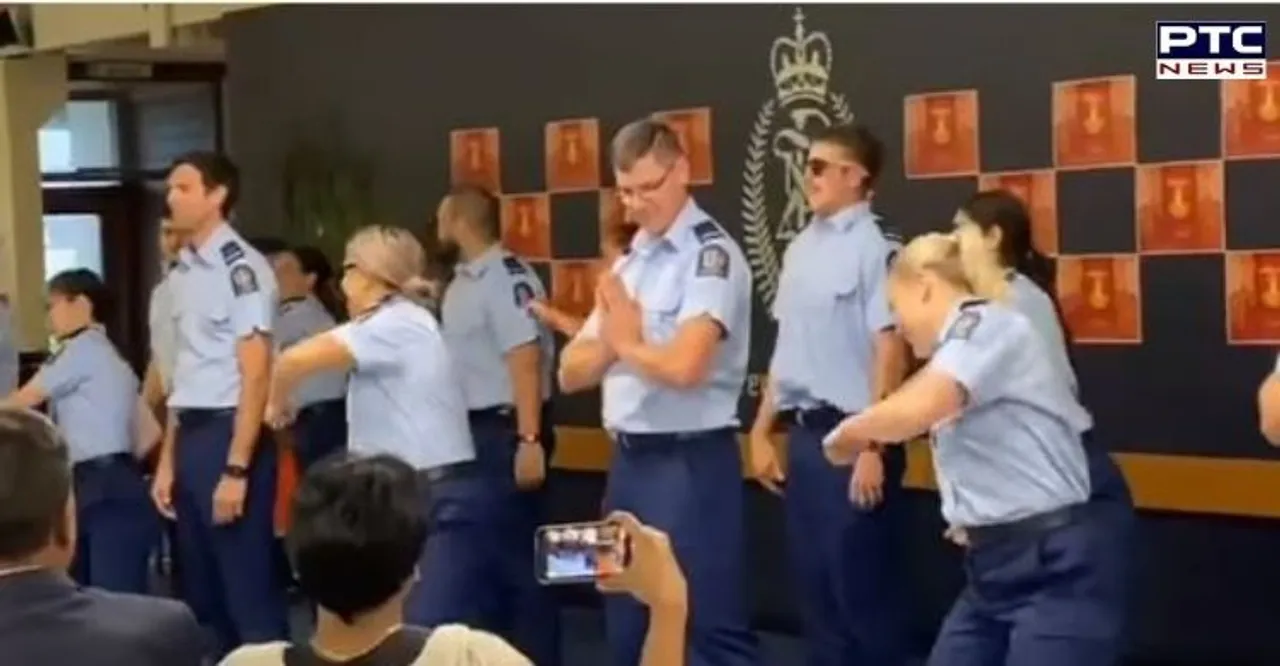 New Zealand police officers shake a leg on 'Kala Chashma' and 'Kar Gayi Chull' [WATCH]
