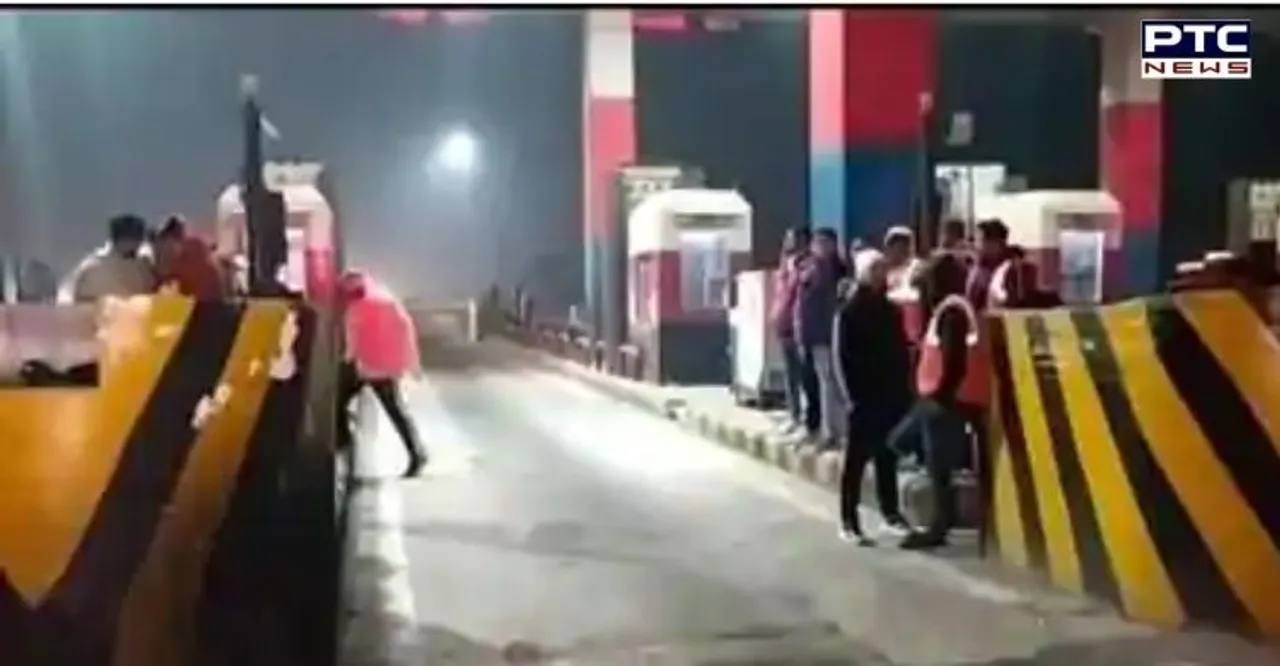 Farmers overpower staff at toll plazas on Chandigarh-Delhi highway, allow toll-free movement