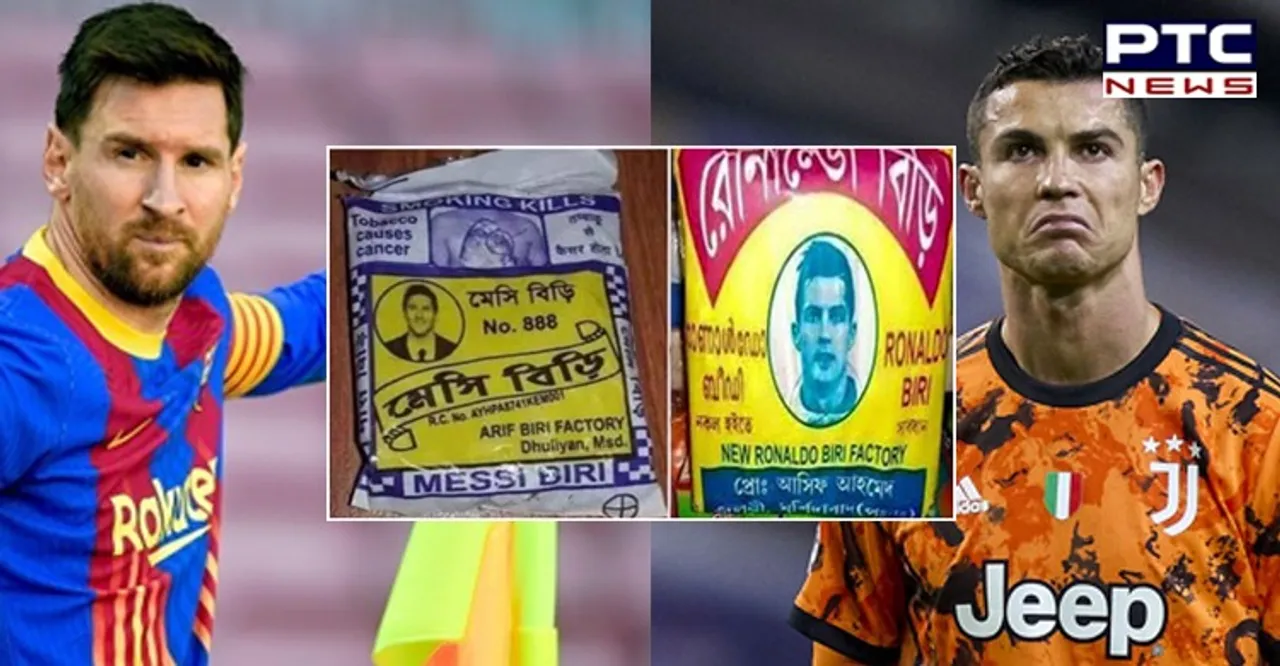 Lionel Messi, Cristiano Ronaldo feature on 'Beedi' packet; pictures leave netizens in splits