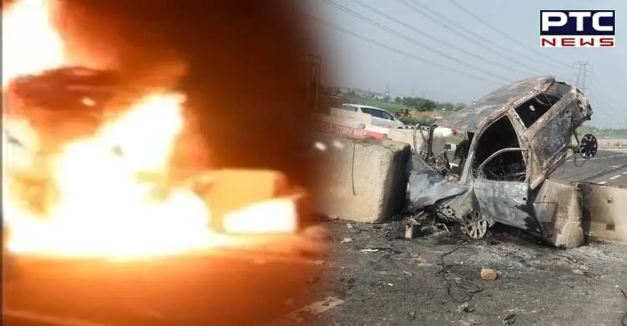 3 MBBS students killed as car catches fire on Haryana's Jhajjar-Meerut highway