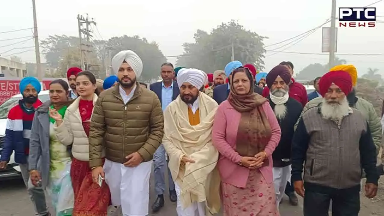 ਸਾਬਕ‍ਾ CM ਚਰਨਜੀਤ ਸਿੰਘ ਚੰਨੀ ਨੇ ਮੋਰਿੰਡਾ ਤੋਂ ਸ੍ਰੀ ਚਮਕੌਰ ਸਾਹਿਬ ਤੱਕ ਪੈਦਲ ਯਾਤਰਾ ਕੀਤੀ ਸ਼ੁਰੂ