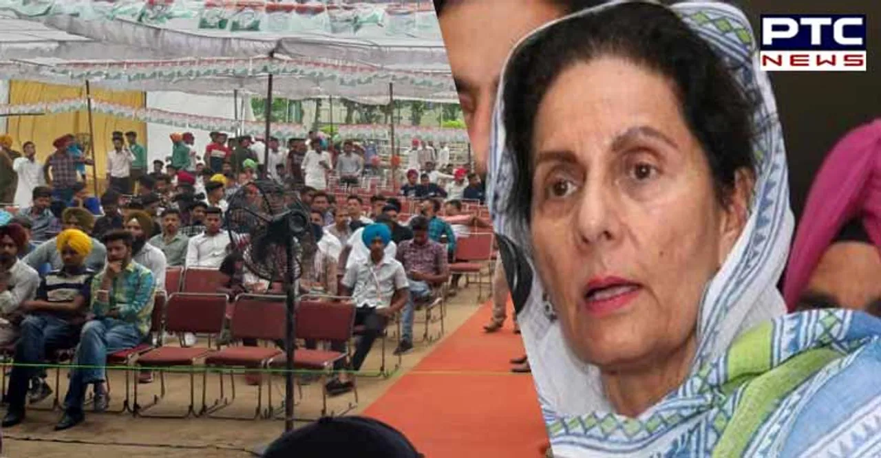 Empty chairs greet Preneet Kaur in Patiala function