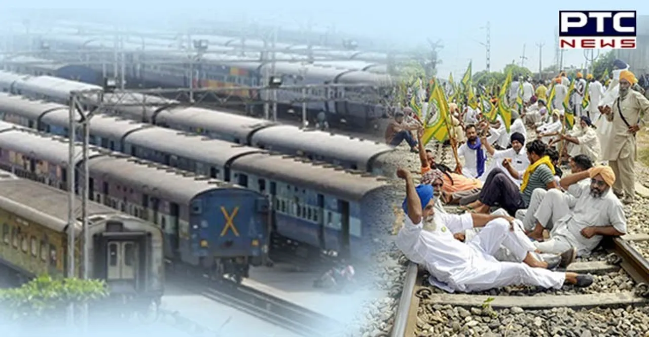 'Rail roko' agitation by Punjab farmers affects movement of 400 trains