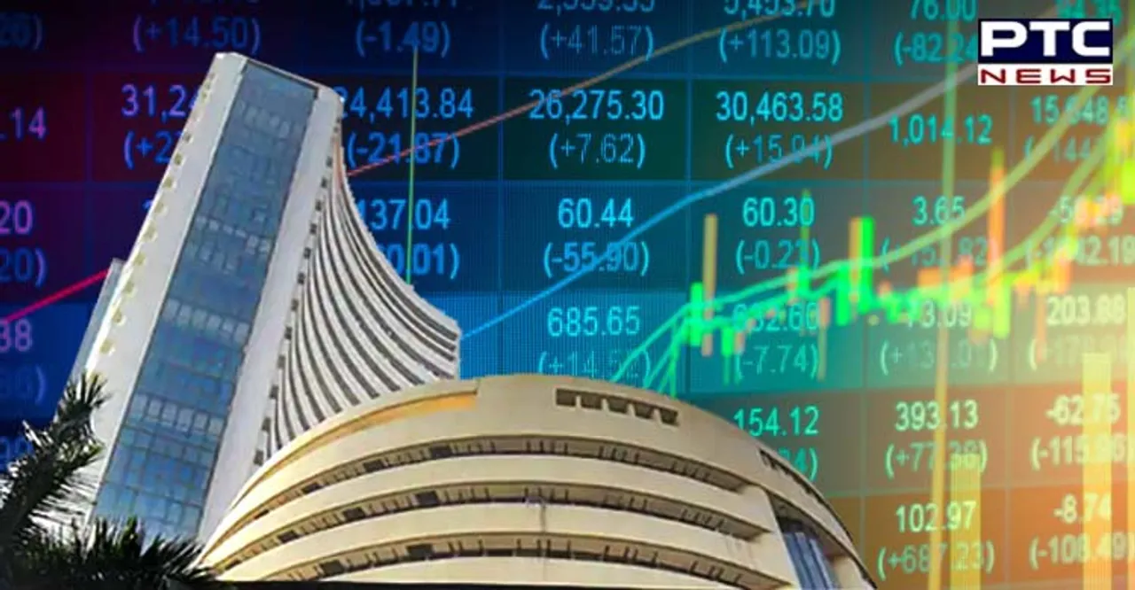 Equity indices open in green, Sensex rises over 110 points