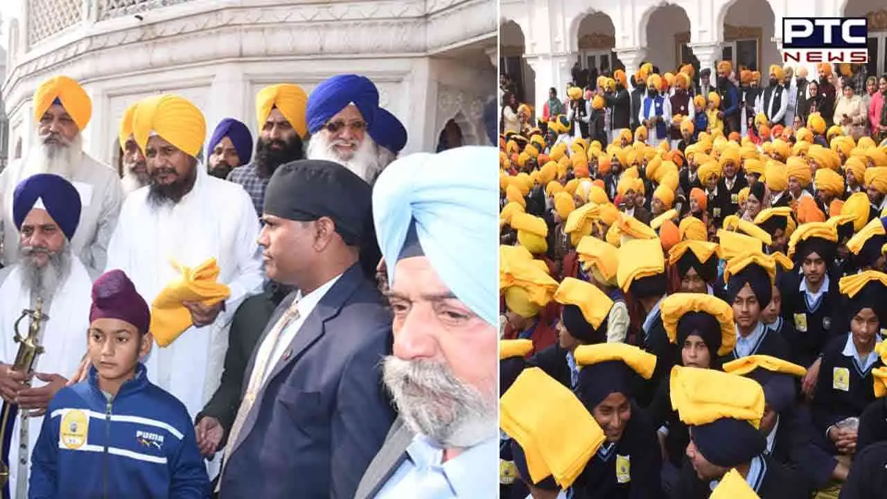 National Dastar Bandi Ceremony: 1,300 children take part in ceremony at Sri Akal Takht Sahib