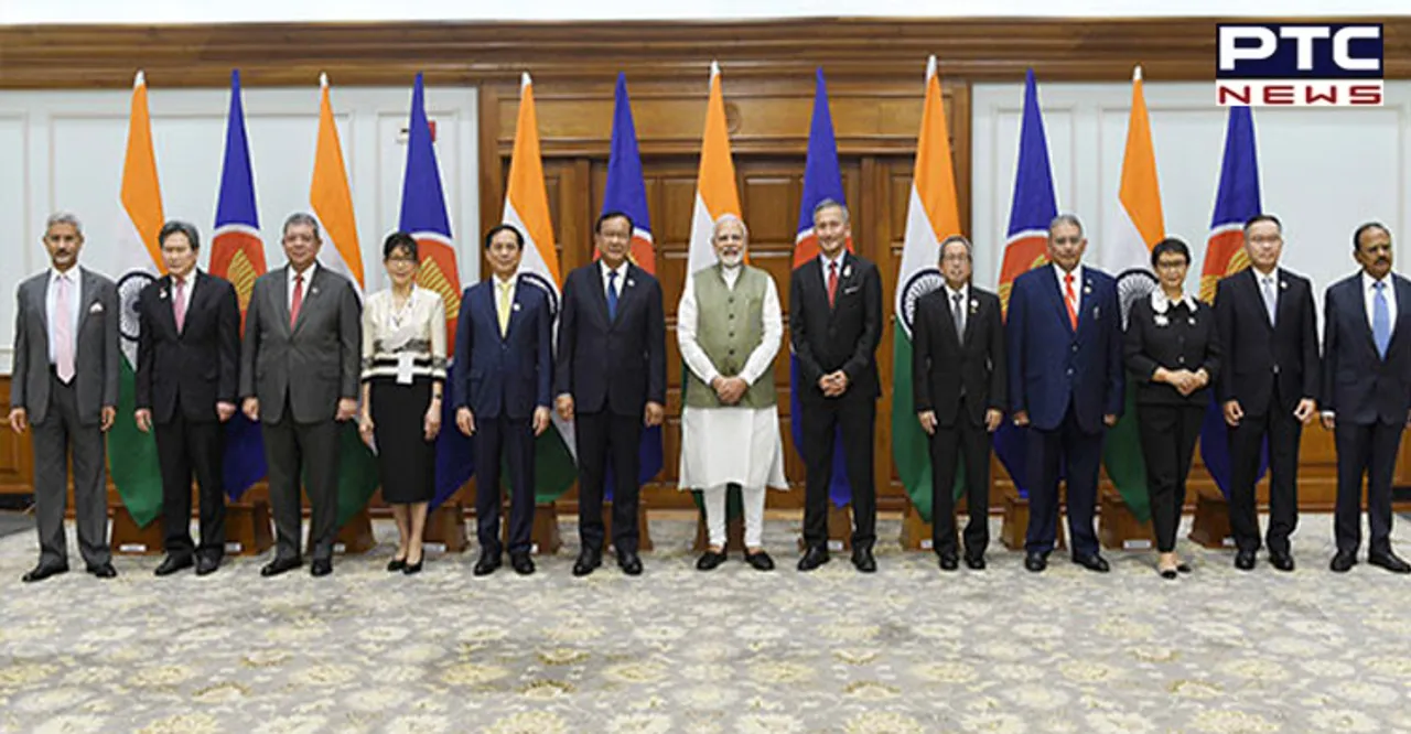 PM Modi interacts with FM, representatives of ASEAN countries