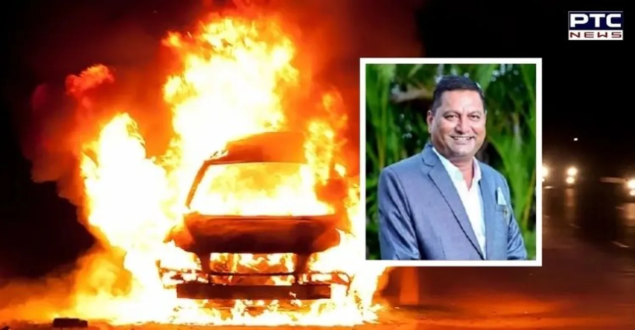 NCP leader Sanjay Shinde burnt alive after car catches fire in Nashik