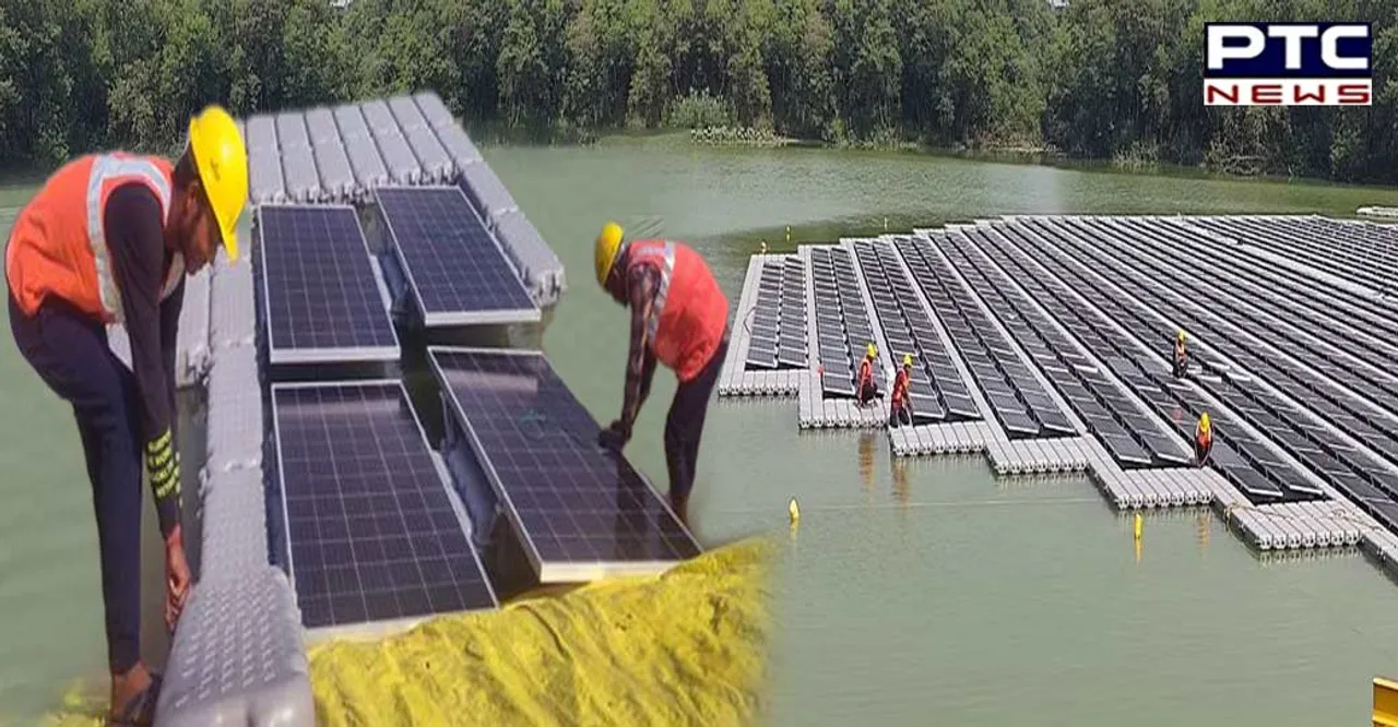Chandigarh gets floating solar plant in Dhanas Lake