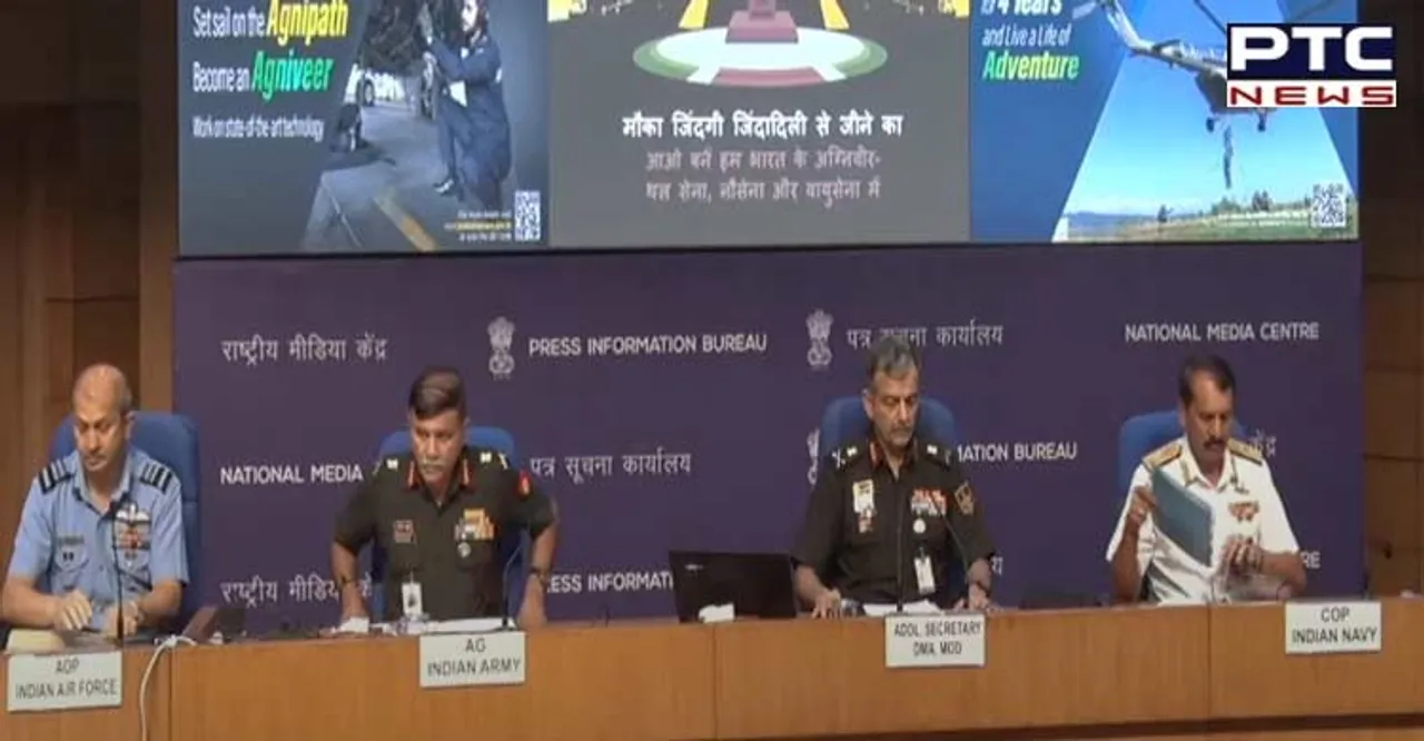'Agnipath balances youthful profile': Tri-services personnel in media briefing