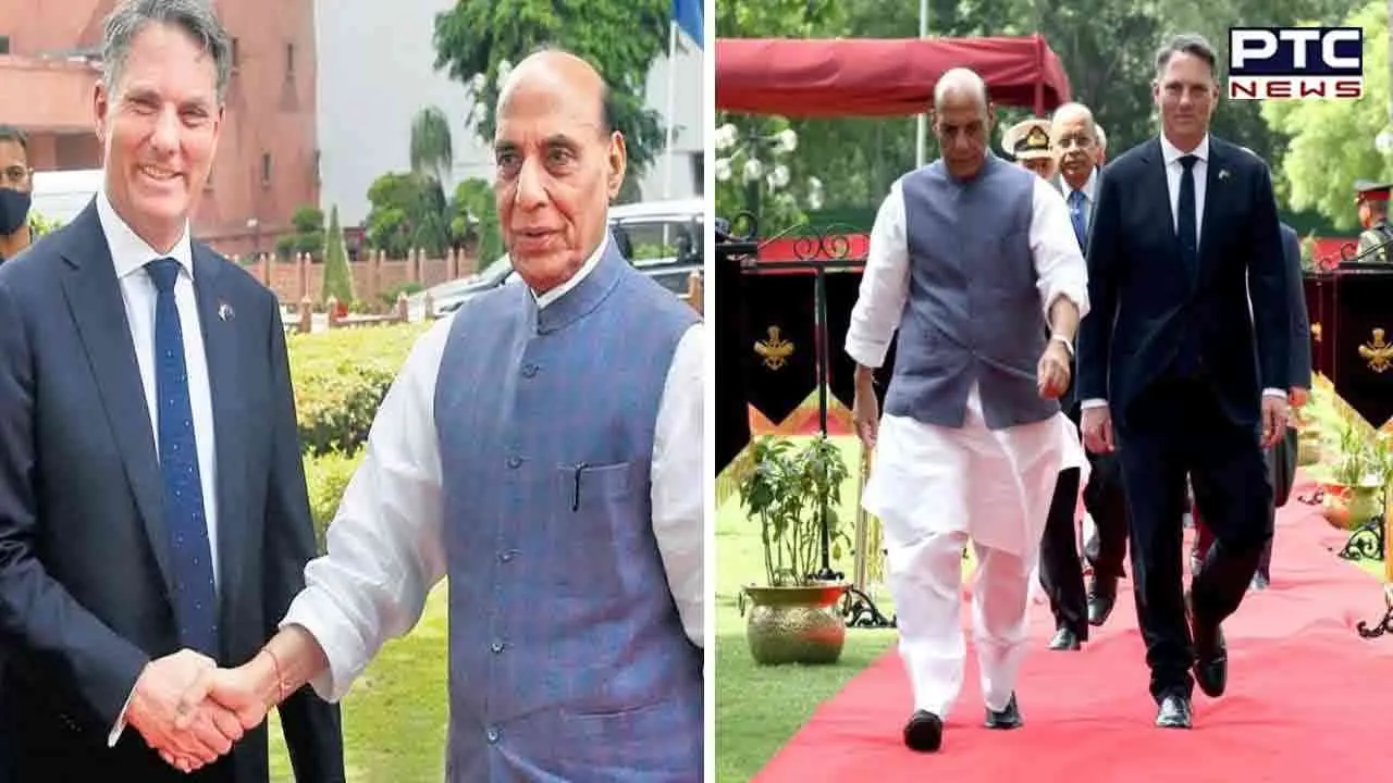 Cambodia: Rajnath Singh meets counterparts from US and Australia