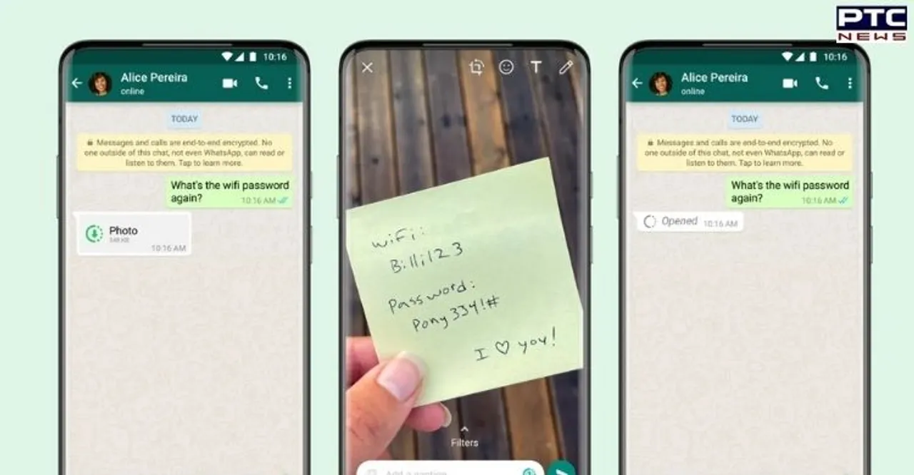 WhatsApp launches 'View Once' feature for photos, videos [Details Inside]