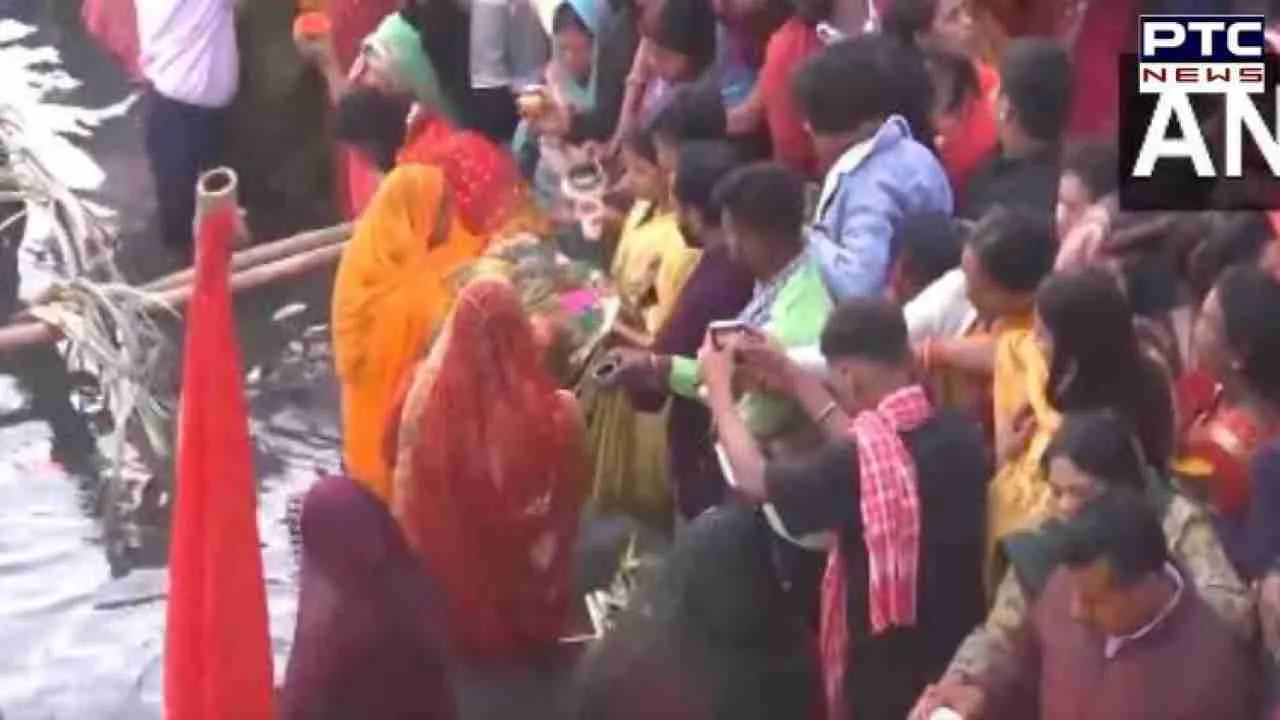 Chhath Puja 2023: Devotees wade through toxic foam in Yamuna, Patna celebrates festival with enthusiasm