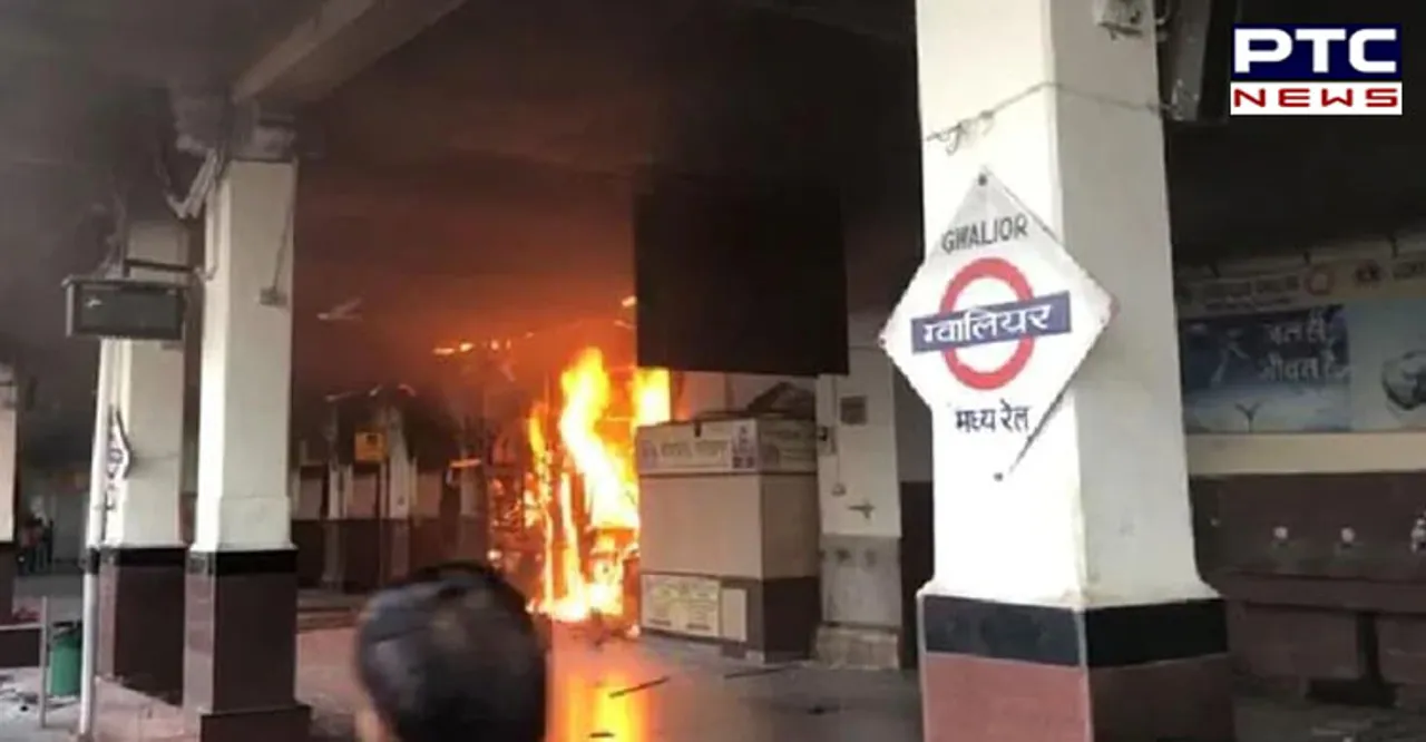 Gwalior railway station canteen gutted in fire