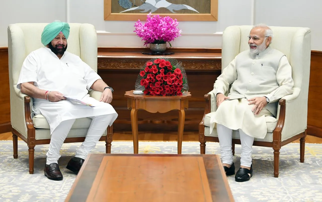 Punjab CM meets PM Modi to press for compensation for stubble burning