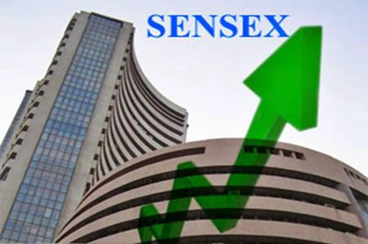 Sensex up 61 points on fund inflows