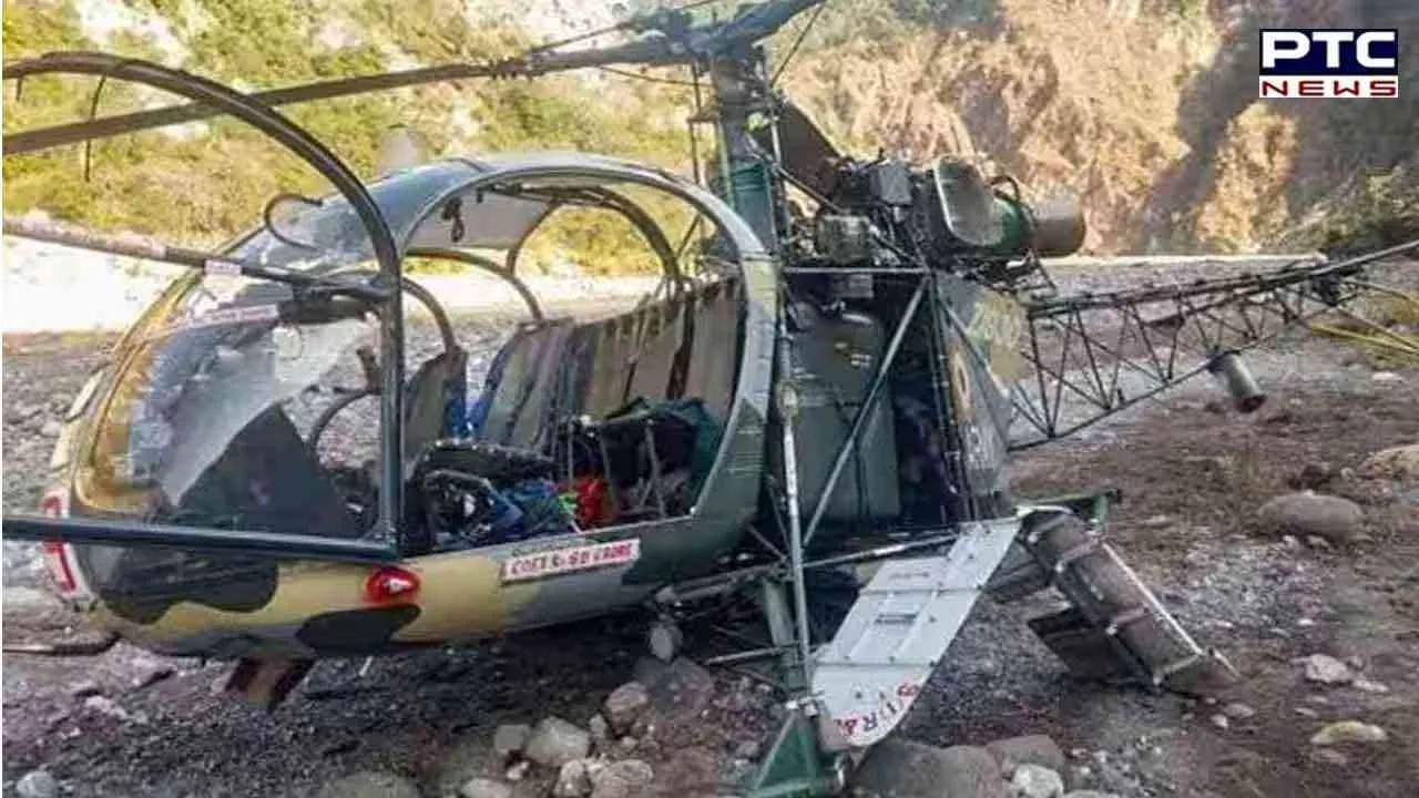Army Aviation Cheetah helicopter crashes in Arunachal Pradesh