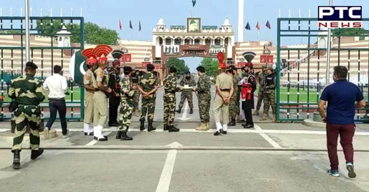 Eid Al-Adha 2022: BSF, Pakistan Rangers exchange sweets at Attari-Wagah border