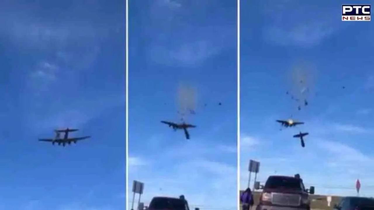 US: Six dead after military planes collide mid-air at Dallas airshow