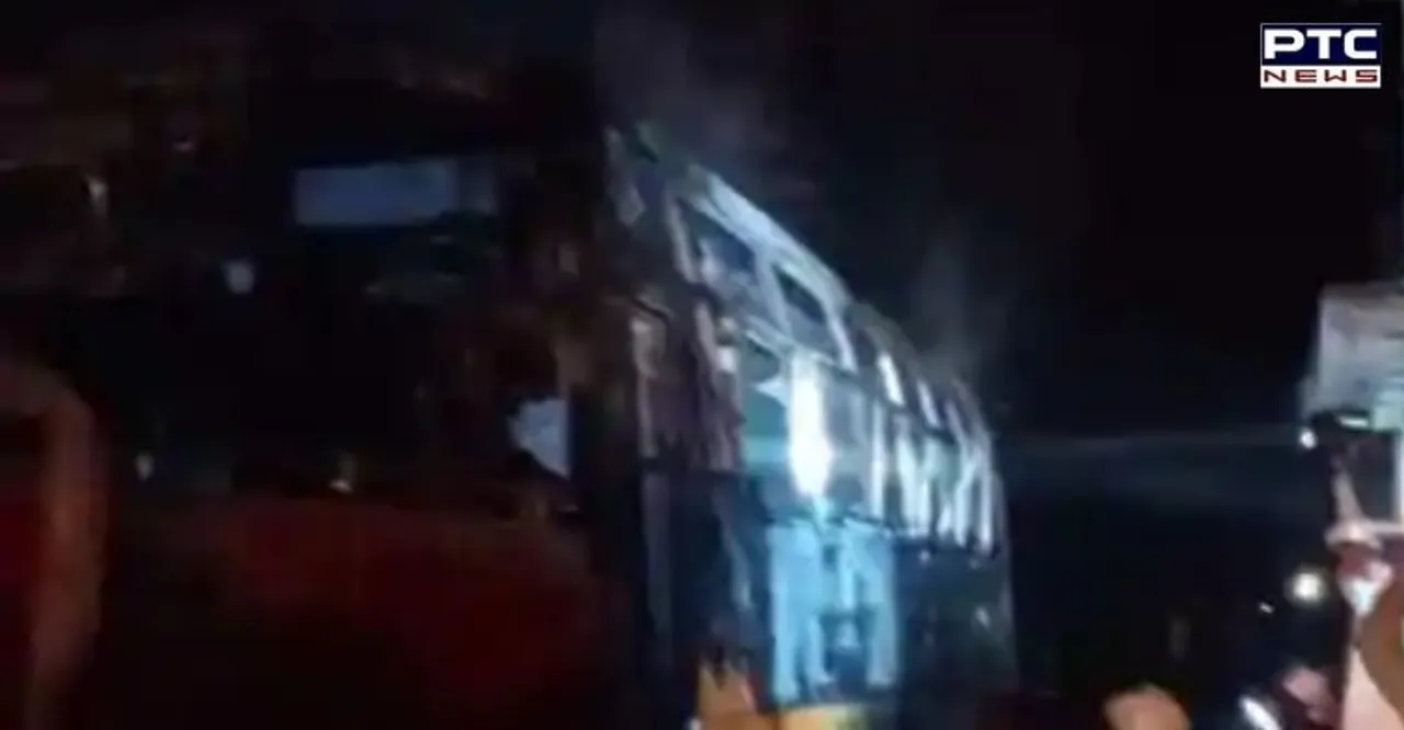 Jalore road accident: 6 killed, 19 injured after bus catches fire