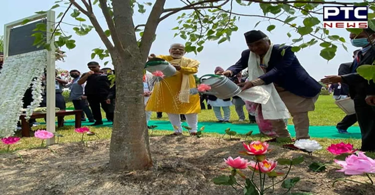 PM Modi lays foundation of Buddhist cultural centre in Nepal’s Lumbini