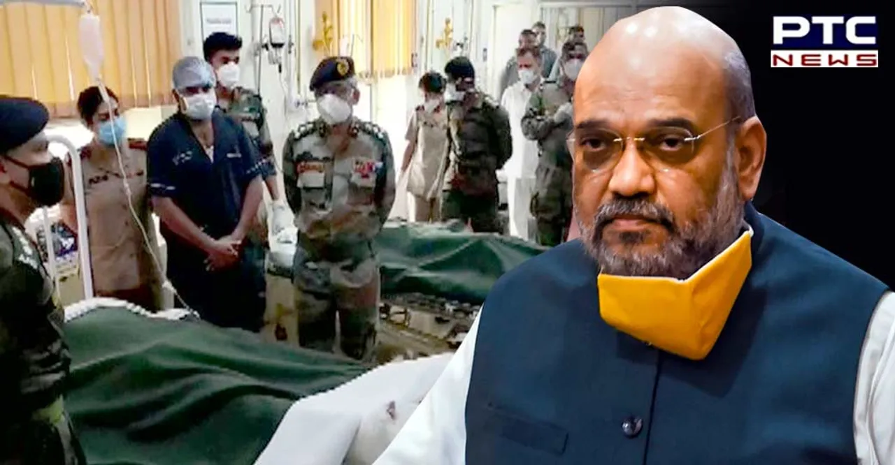 Amit Shah meets injured ITBP personnel of Pahalgam bus accident