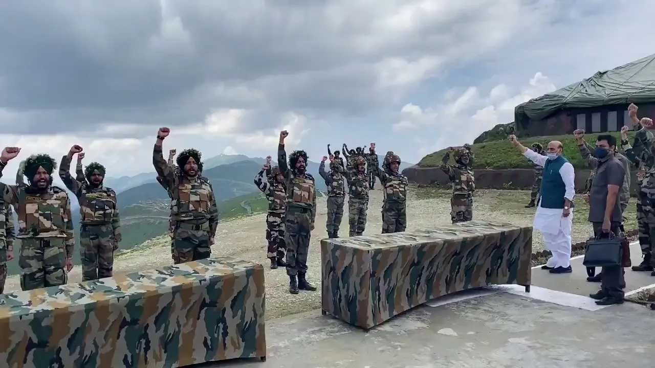 ‘Bole so nihal...sat sri akal’: Indian soldiers greet Rajnath Singh in Jammu and Kashmir [Video]