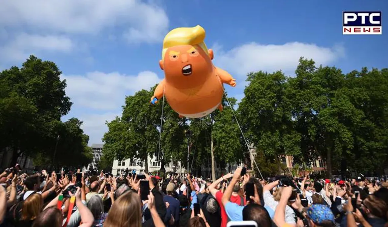 "Dump Trump": Protest against US President Donald Trump in London