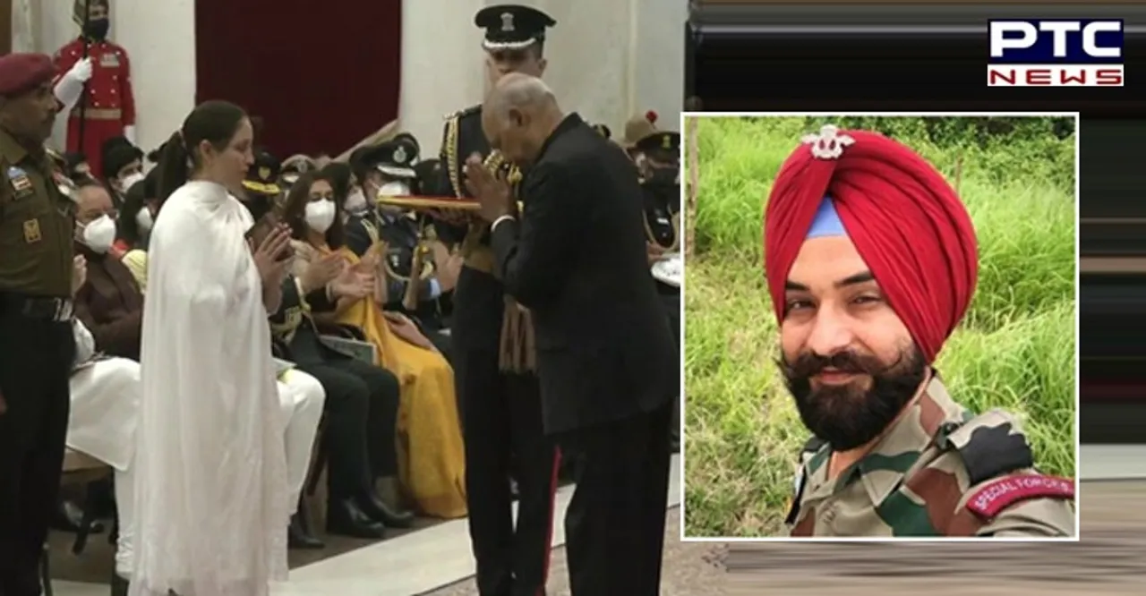 President Ram Nath Kovind confers Shaurya Chakra posthumously on bravehearts