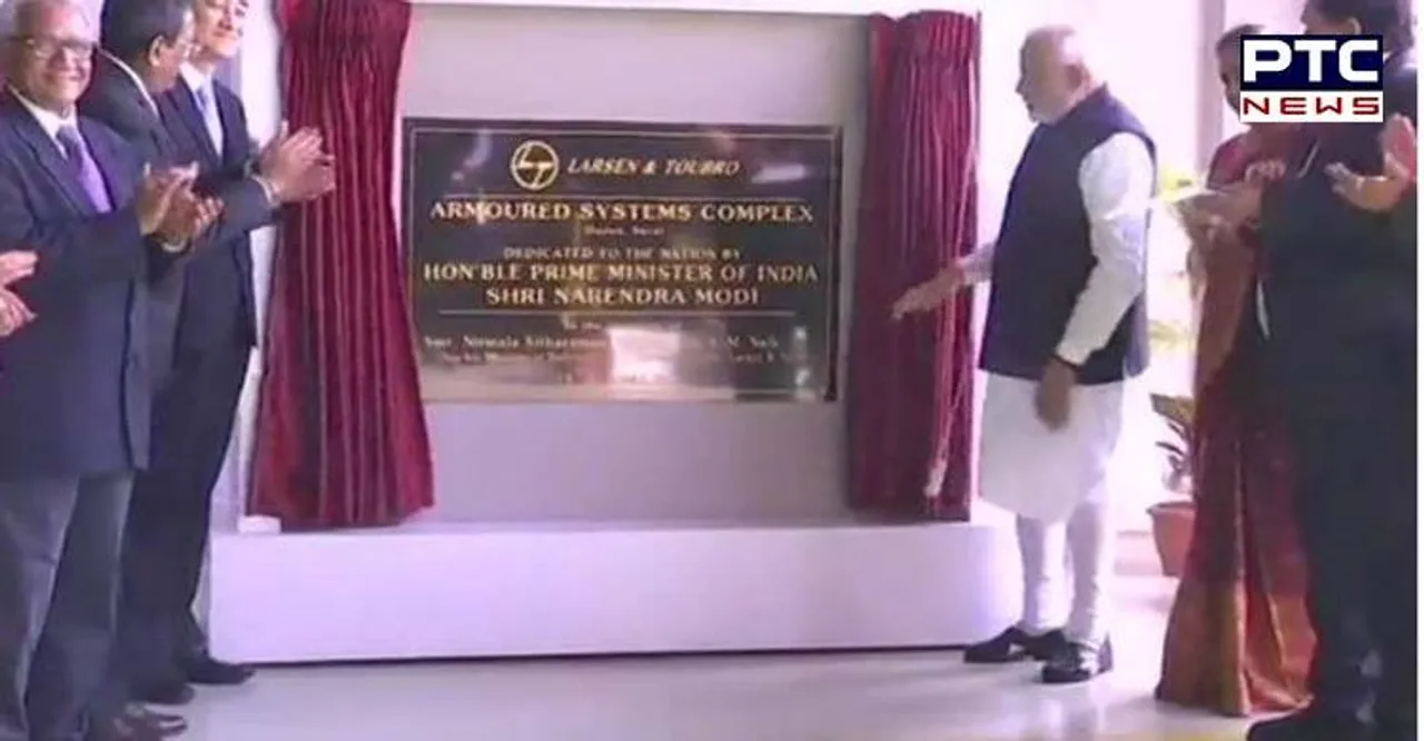 Watch: PM inaugurates L&T's howitzer gun-manufacturing unit