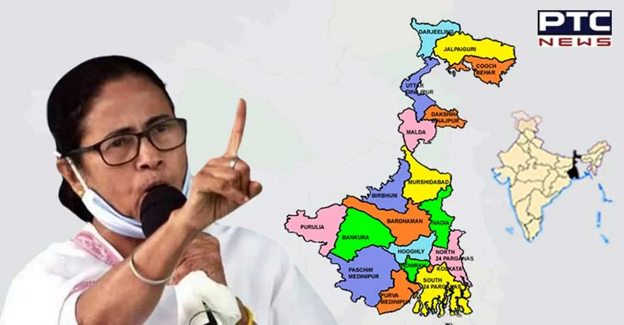 CM Mamata to carve out seven new districts in Bengal