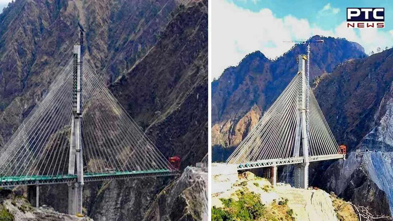 India's first cable-stayed railway bridge completed in Jammu and Kashmir's Reasi