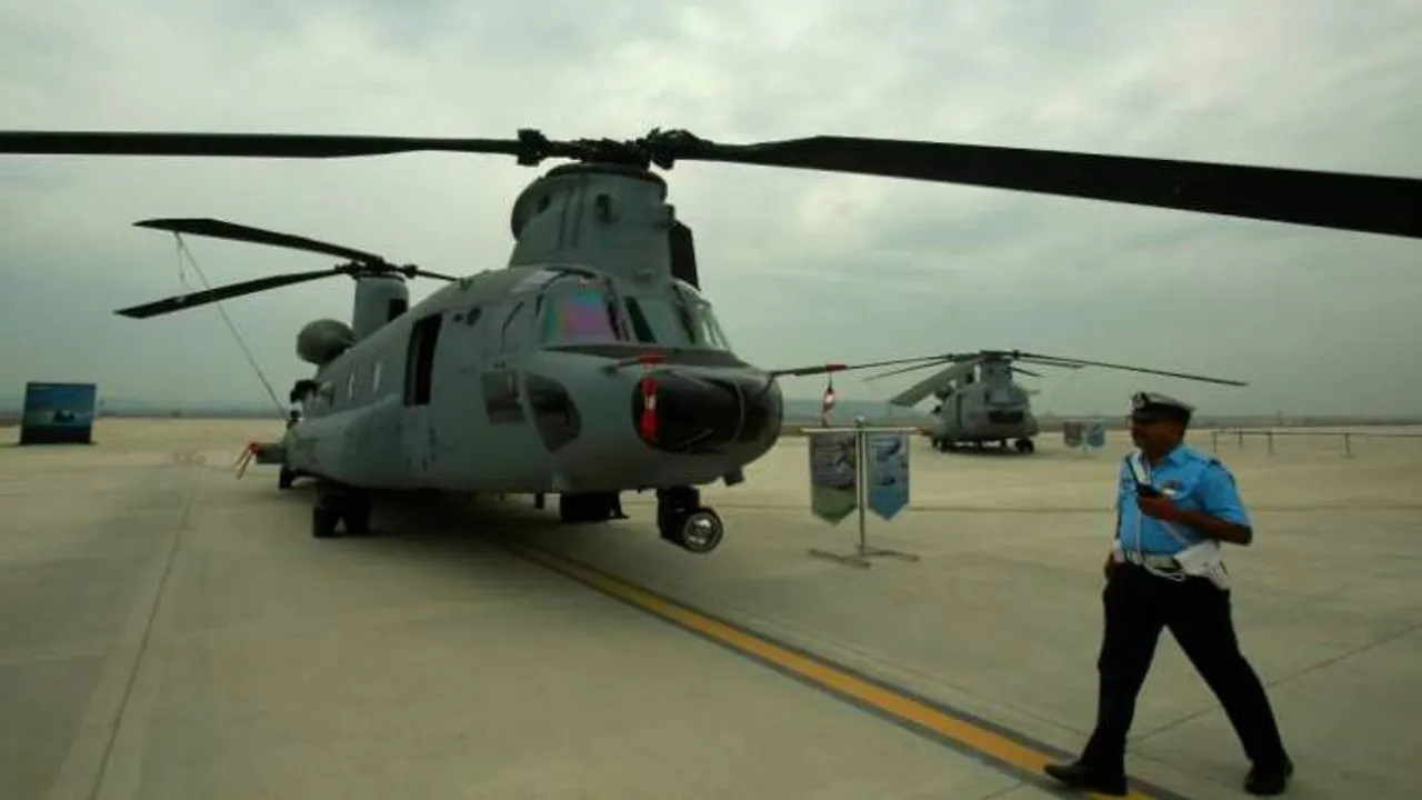 IAF inducts four Chinook heavy-lift helicopters