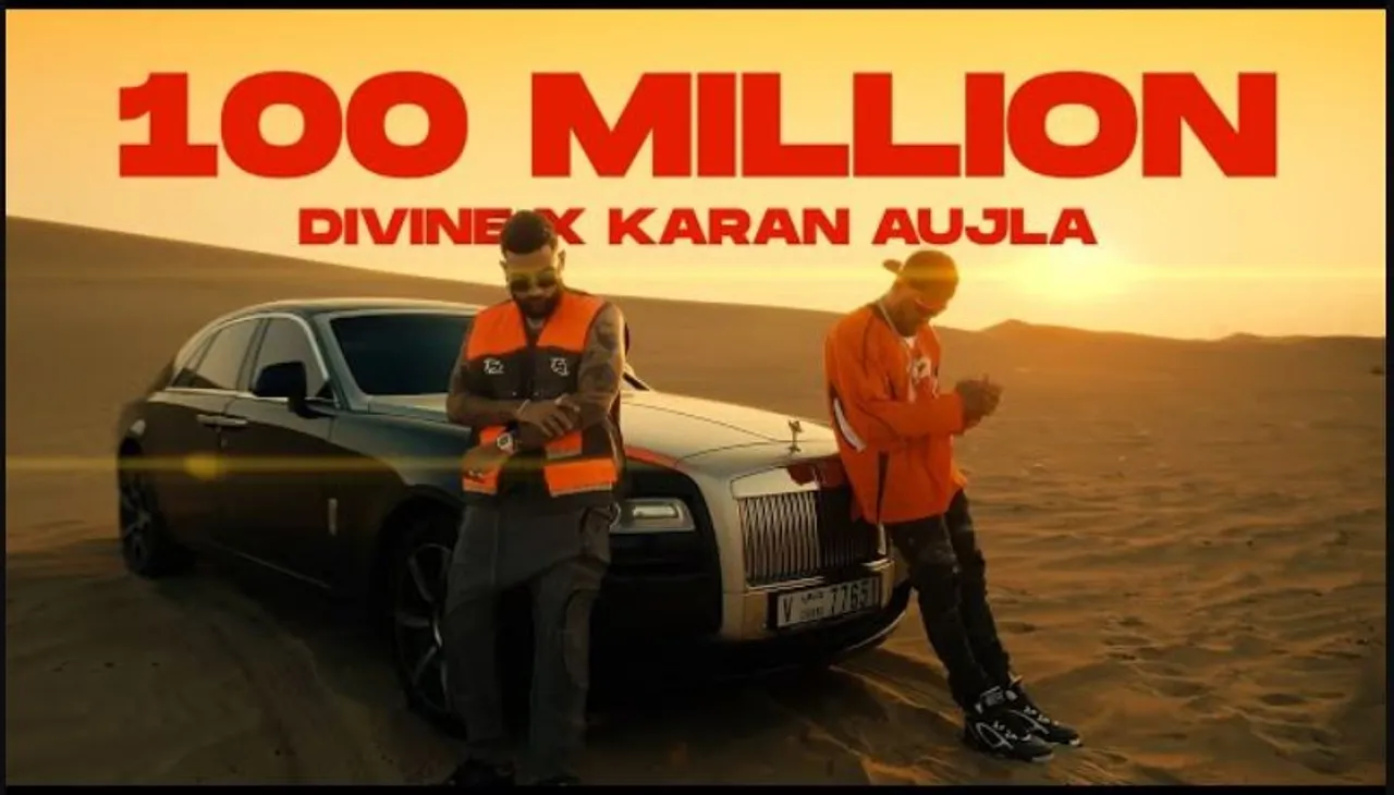 Karan Aujla and Divine Song 100 million