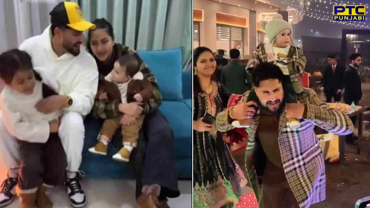 Jassi Gill with his Childrens