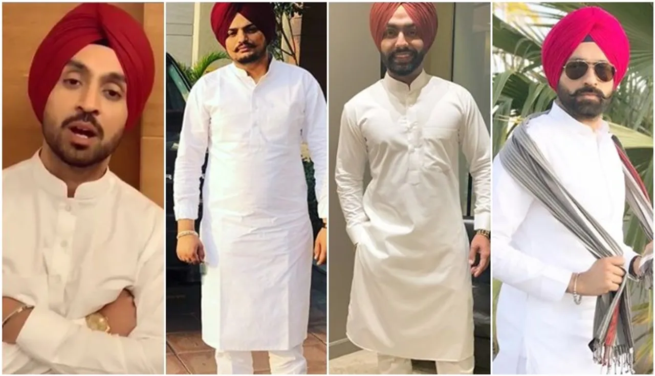 DIljit Dosanjh To Sidhu Moosewala: Punjabi Stars Look Dashing In White Kurta!