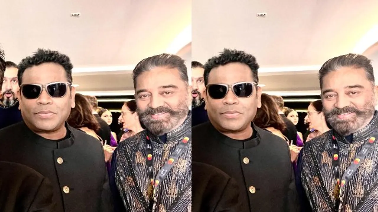 Cannes Film Festival 2022: AR Rahman poses with Kamal Haasan as they grace Red Carpet