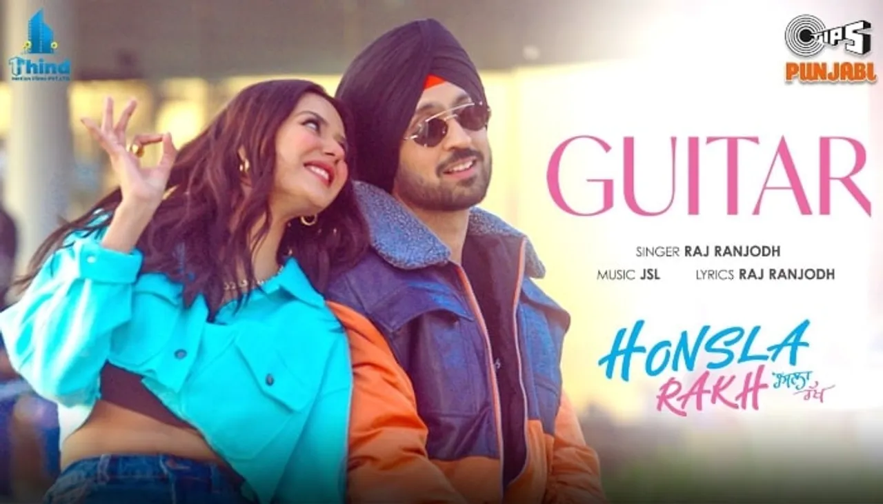 Guitar: Diljit Dosanjh-Sonam Bajwa are love-struck in this song from 'Honsla Rakh'