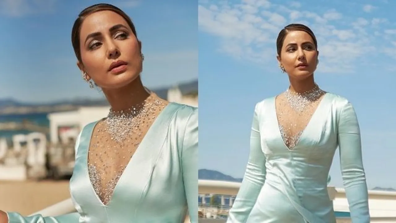 Cannes Film Festival 2022: Hina Khan slays in high-slit gown at French Riviera