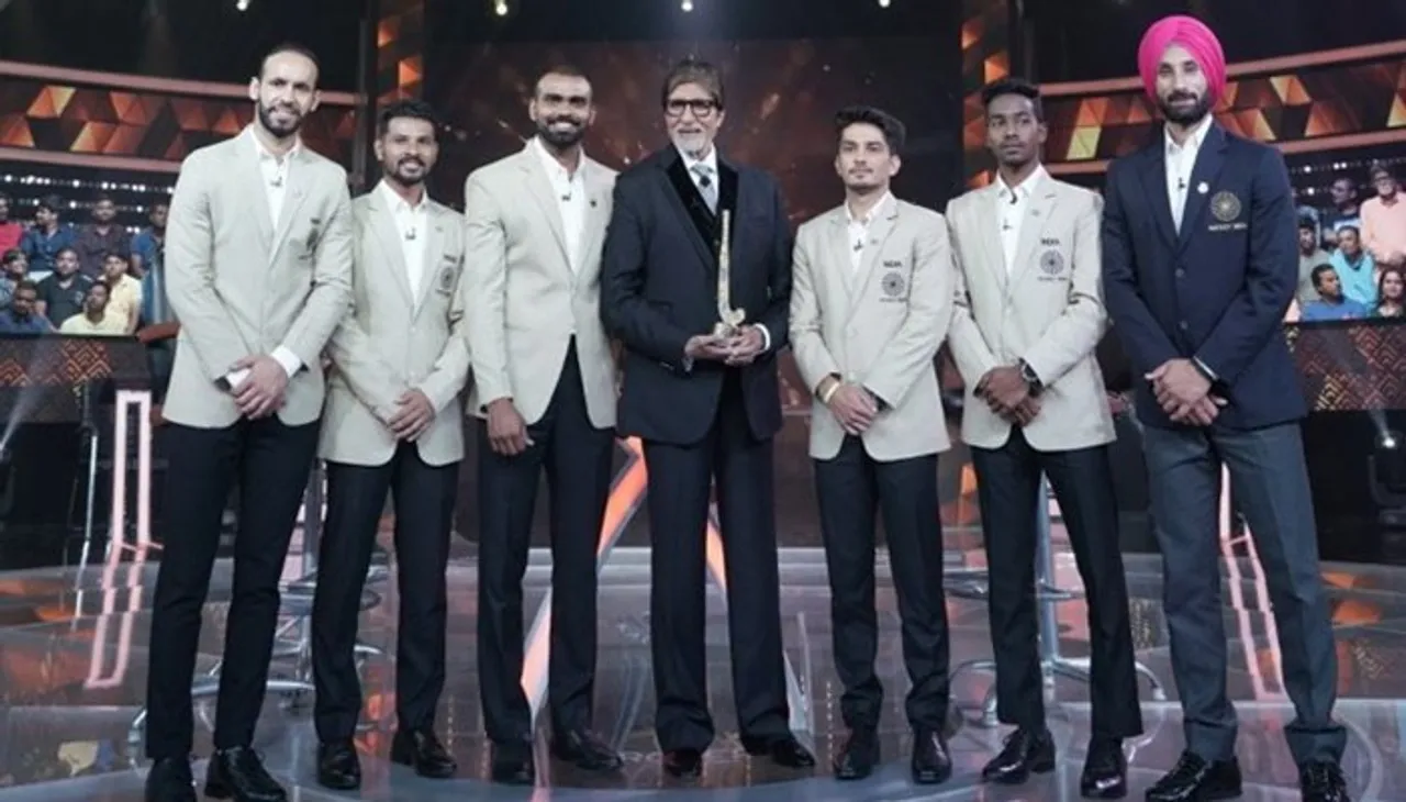 India Hockey Team Shoot For KBC With Amitabh Bachchan. See Inside Pics